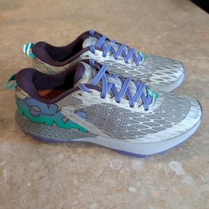 Hoka One One Speed Instinct 2 Trail Running Shoes Gray Purple Women's Size 8